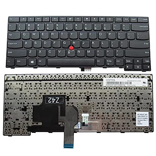 WISTAR Laptop Keyboard Compatible for Lenovo ThinkPad E470 E470C E475 Series P/No. 01AX000 01AX040 01AX080 SN5356 SN20K93235 9Z.NBJST.201 PK1311N2A00 SN20K93195